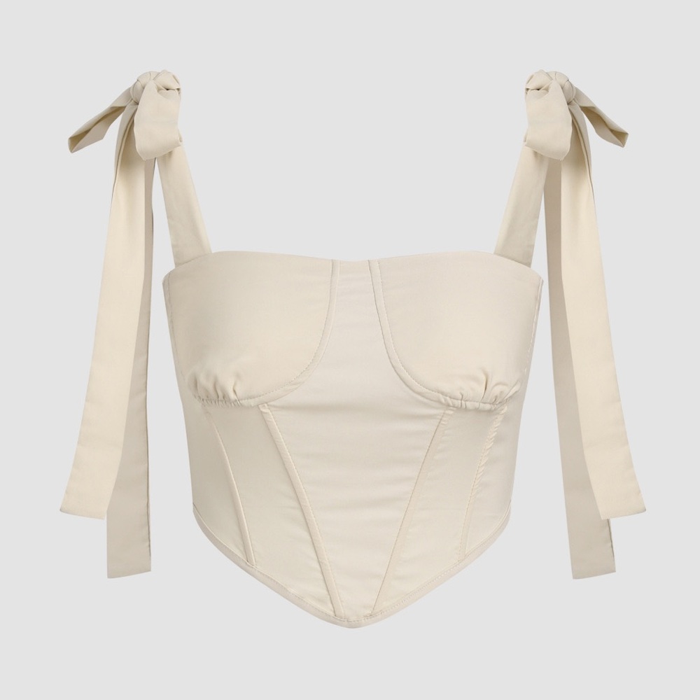 Cider Bow Straps Corset Cami